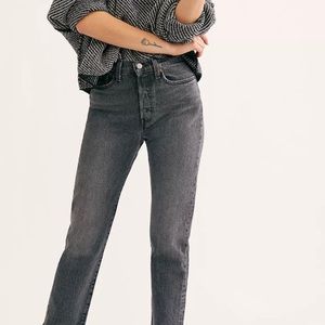 Levi’s Wedgie Straight Black Jeans